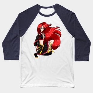 Redhead Anime Manga Girl Baseball T-Shirt